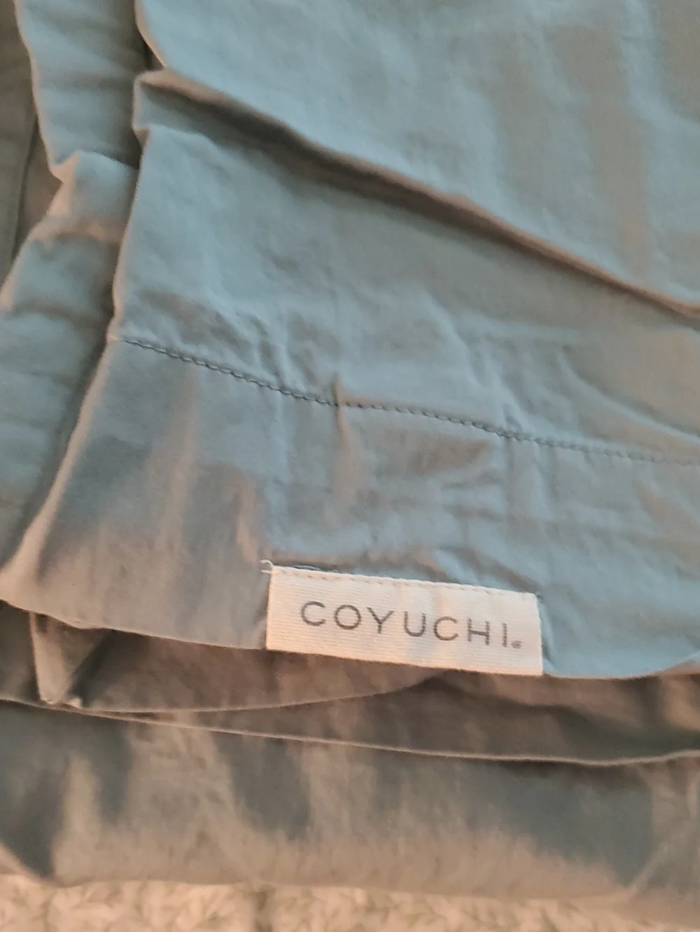 Coyuchi Sateen Full Size Fitted Sheet and Pillow Shams